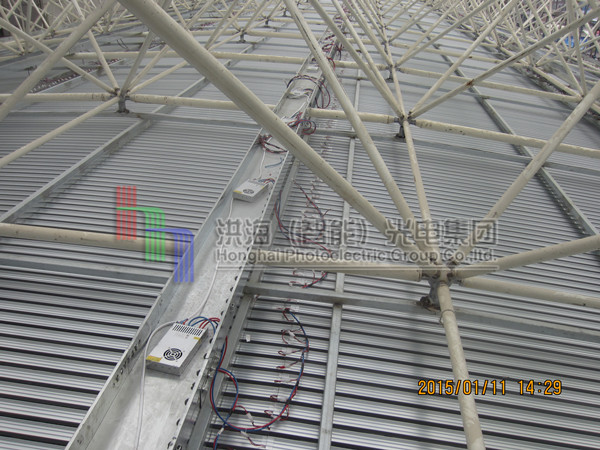 廣東led天幕鋼構施工現場 廣東led天幕鋼構施工現場